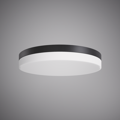 Solara 14-in Matte Black Flush Mount Dimmable 20W