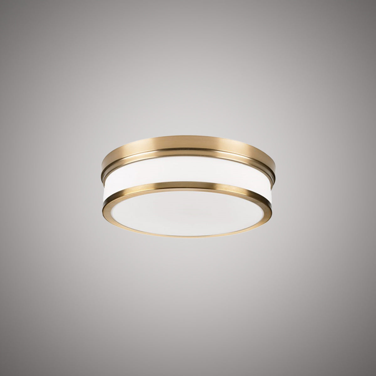 Led 10-in Aged Brass Dimmable 22W