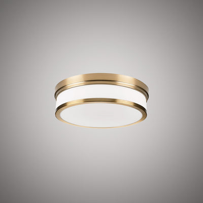 Led 10-in Aged Brass Flush Mount Dimmable 22W