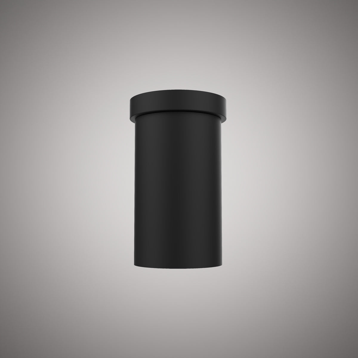 1 Lights Volt 5-in Flush Mount Matte Black Dimmable 60W