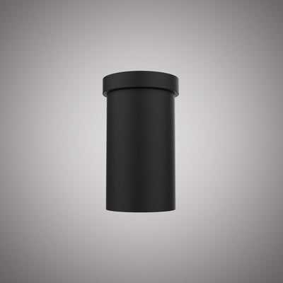 Volt 5-in Matte Black Flush Mount Dimmable 60W