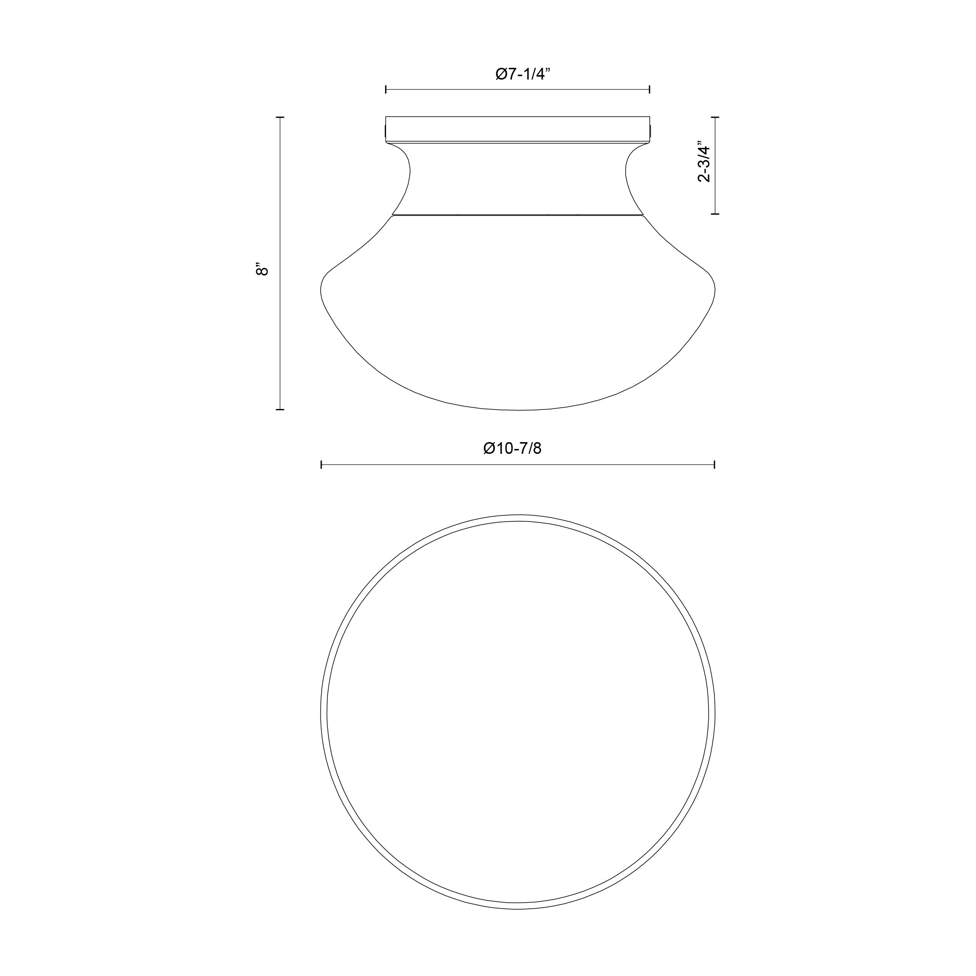 Marcel 11-in Steel Flush Mount