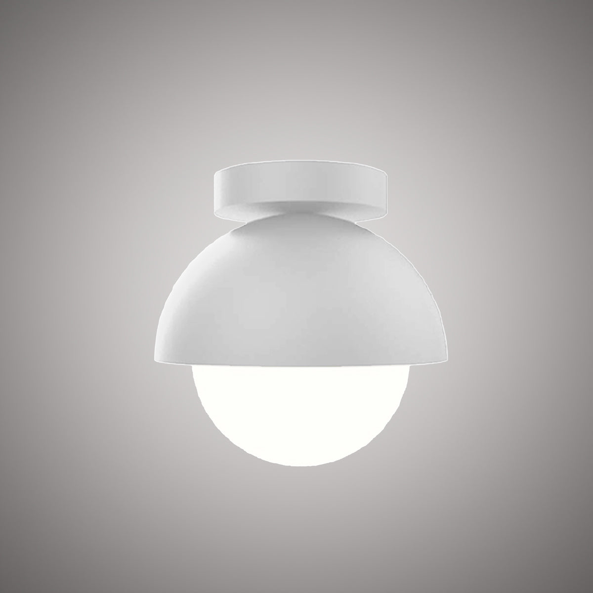 1 Lights Lumeo 8-in flush mount Matte White 60W