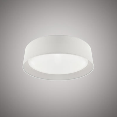 Verona 16-in Matte White Flush Mount Dimmable 26W