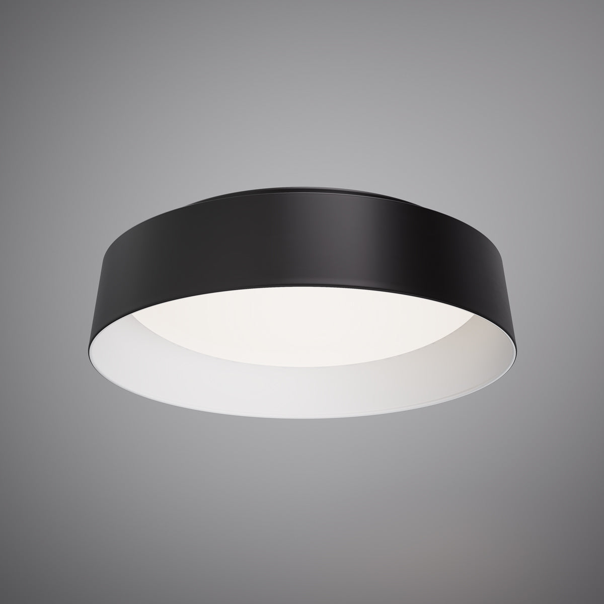 Pure 15-in Matte Black Outside/White Inside Dimmable 26W