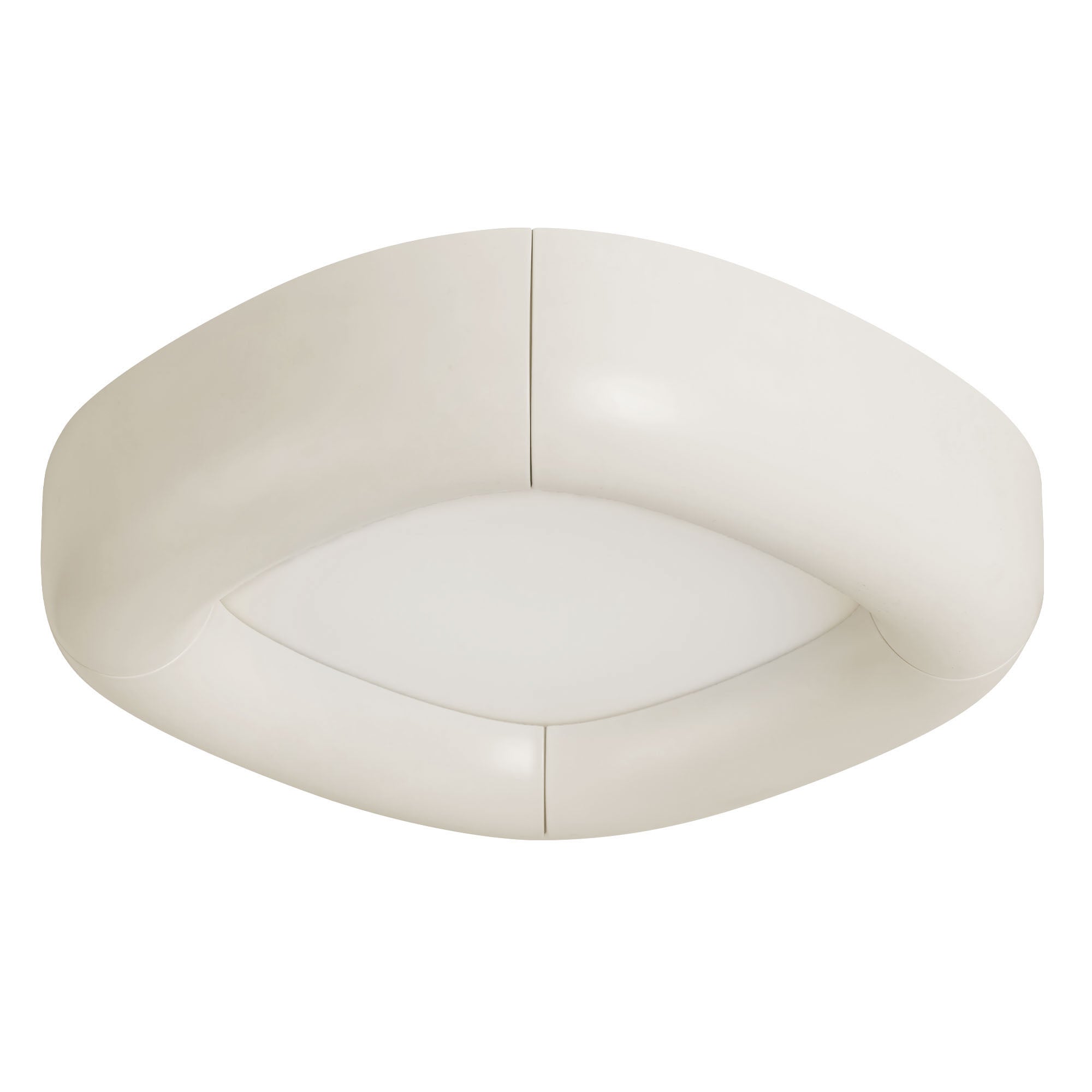 Folio 15-in Aluminum Flush Mount