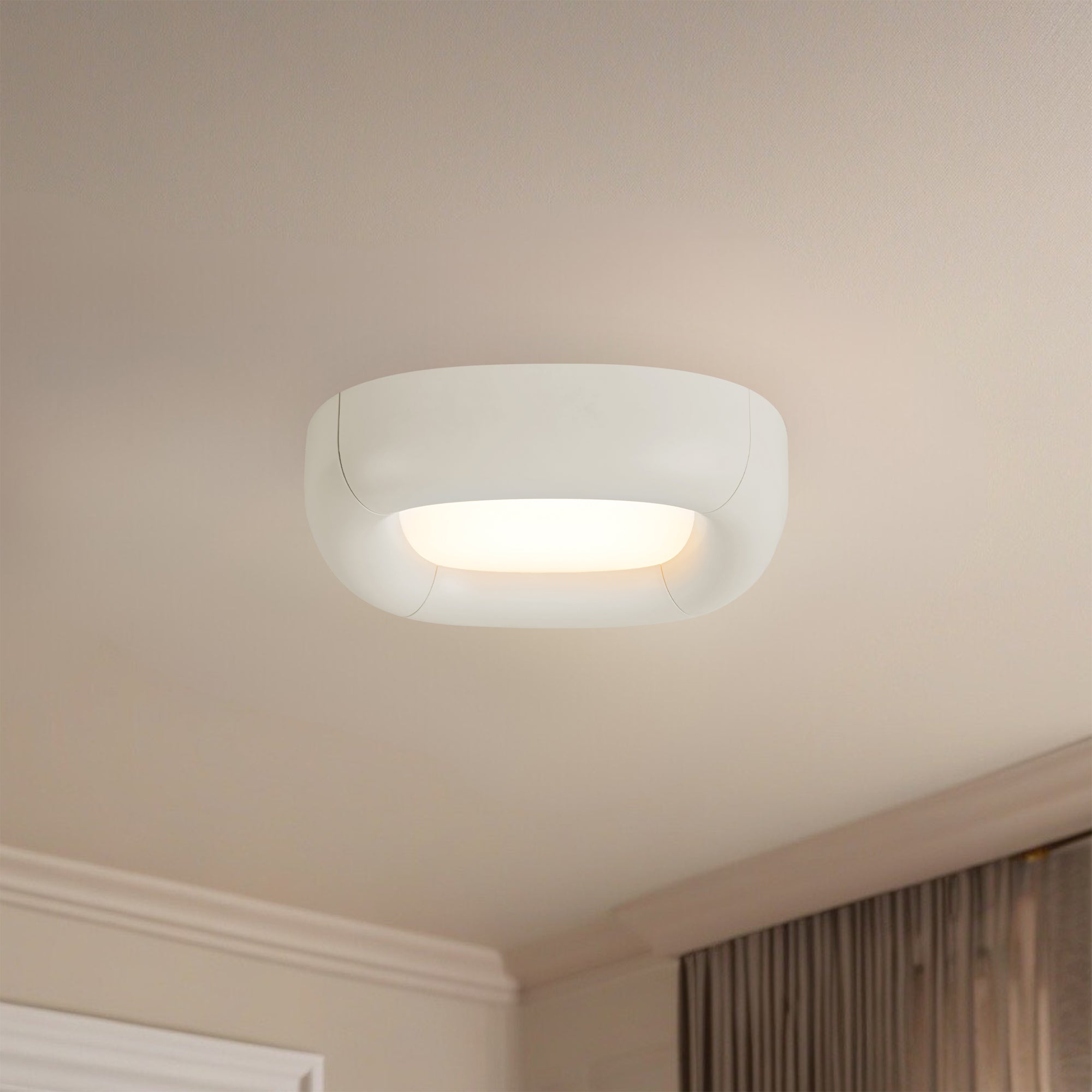 Folio 15-in Aluminum Flush Mount