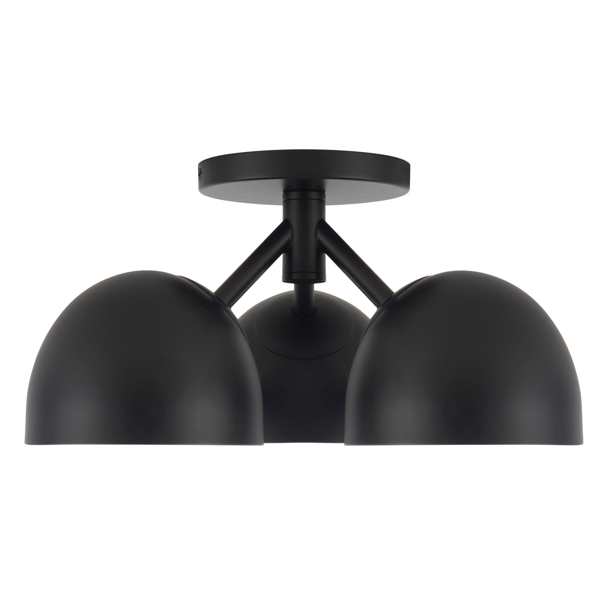 Fosso 13-in Steel Semi-Flush Mount