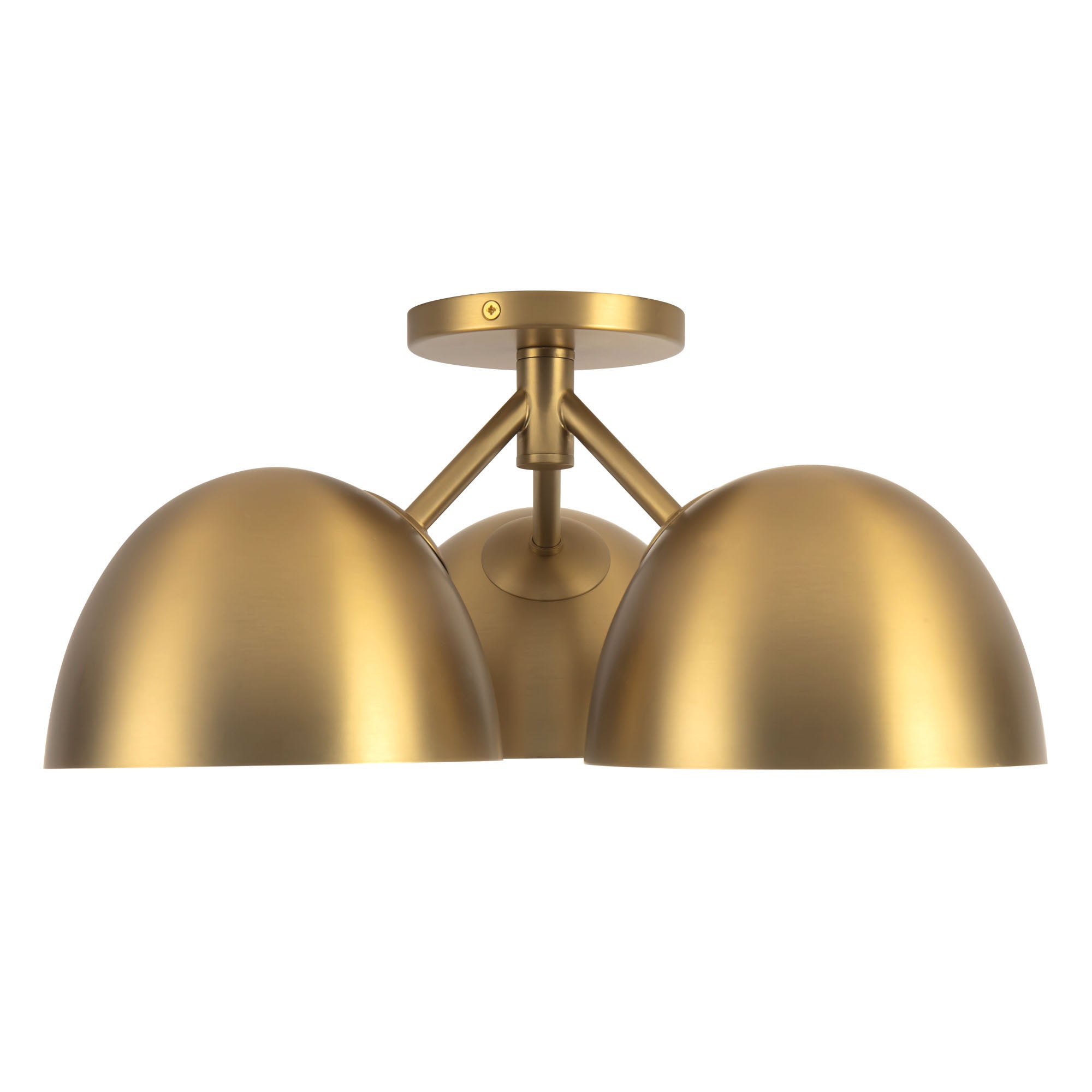 Fosso 17-in Steel Semi-Flush Mount