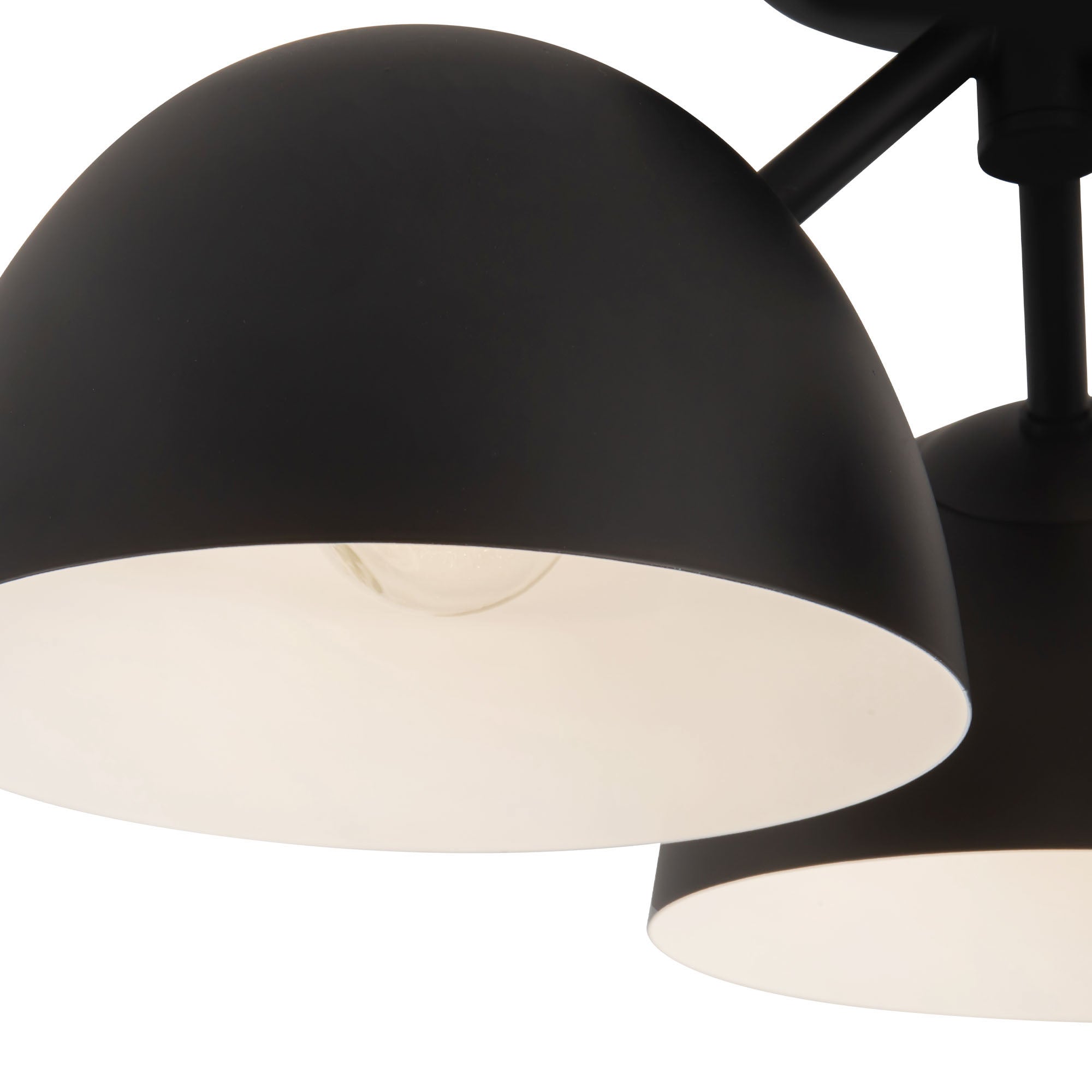 Fosso 17-in Steel Semi-Flush Mount