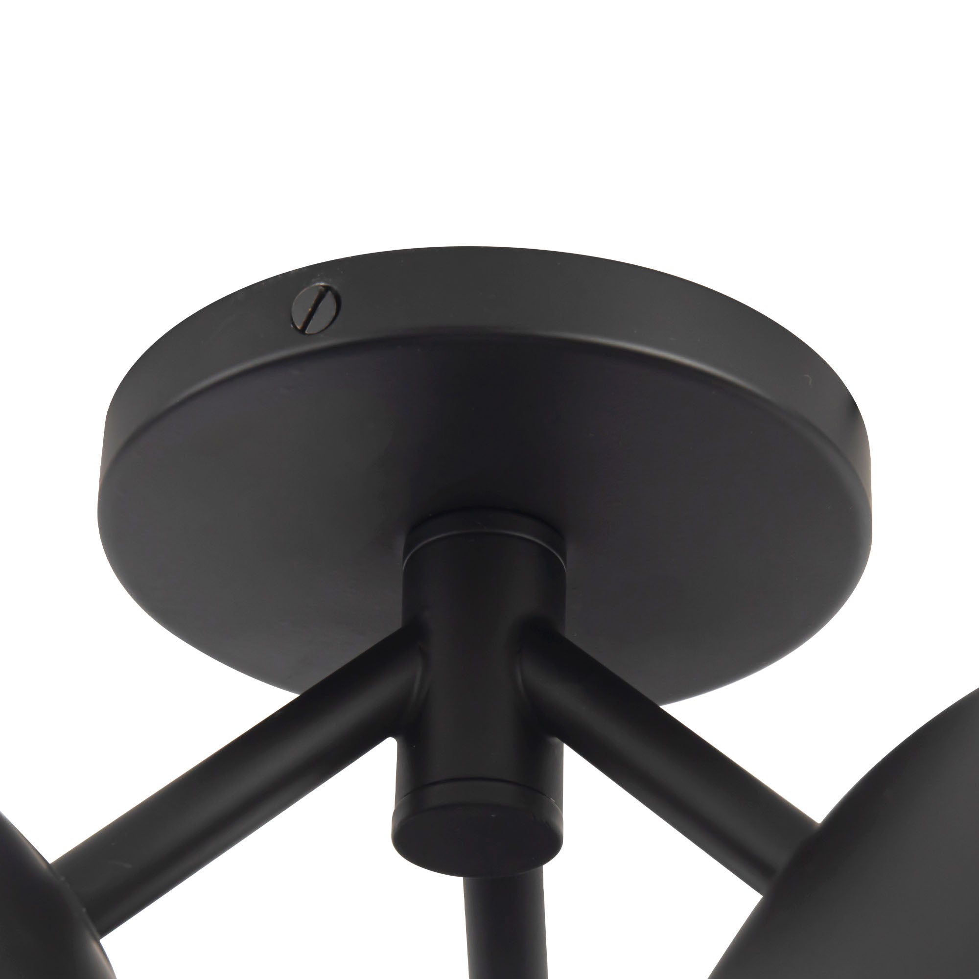 Fosso 17-in Steel Semi-Flush Mount