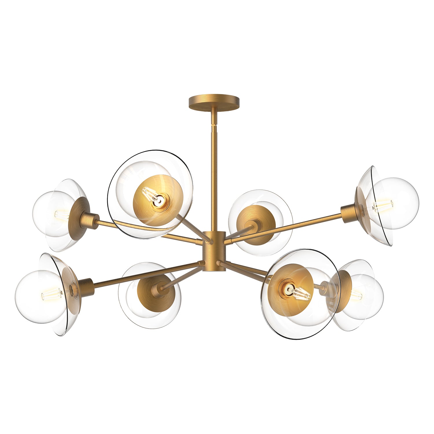 Francesca 40-in Steel Chandelier