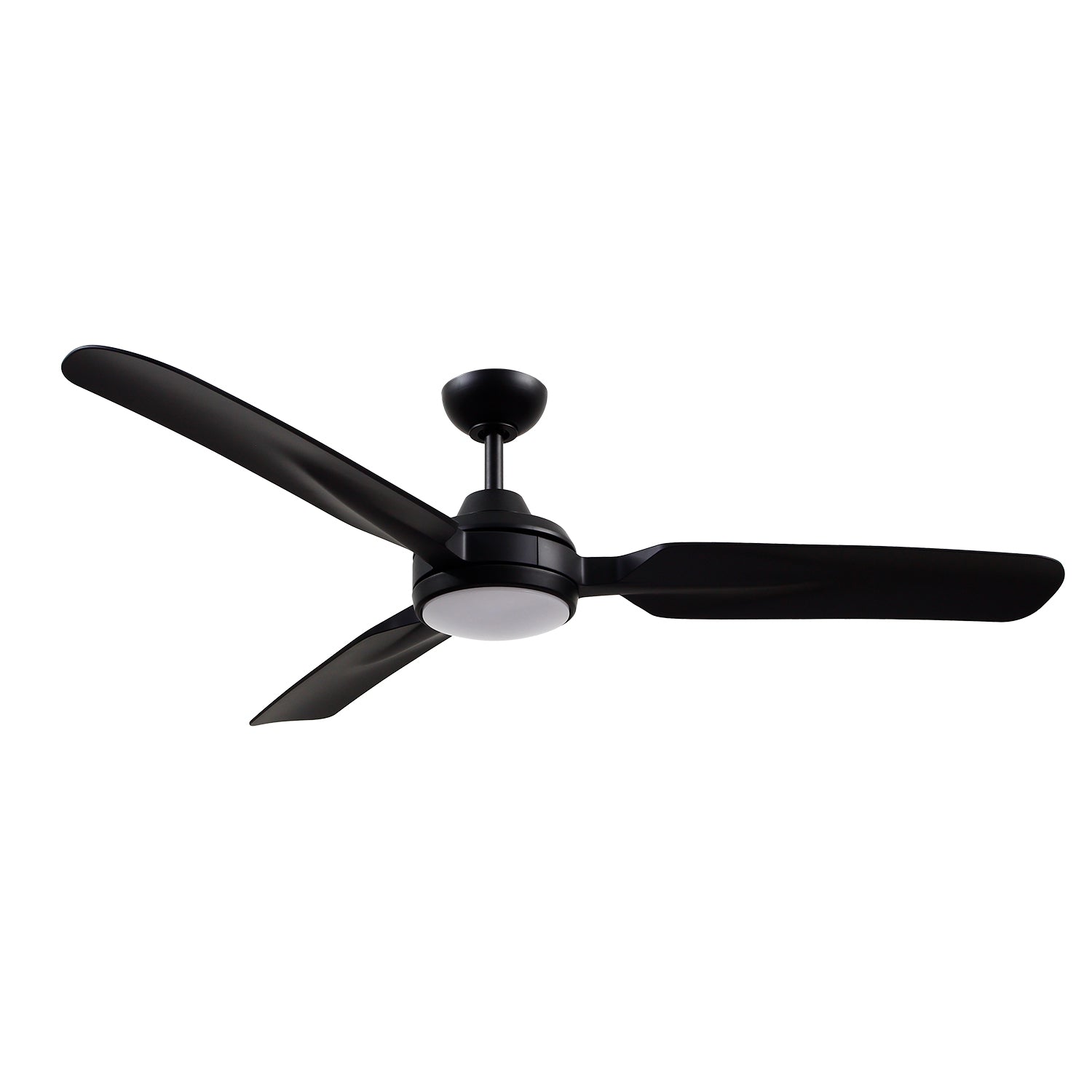 Fremont 60-in Matte Black Reversible DC LED Ceiling Fan