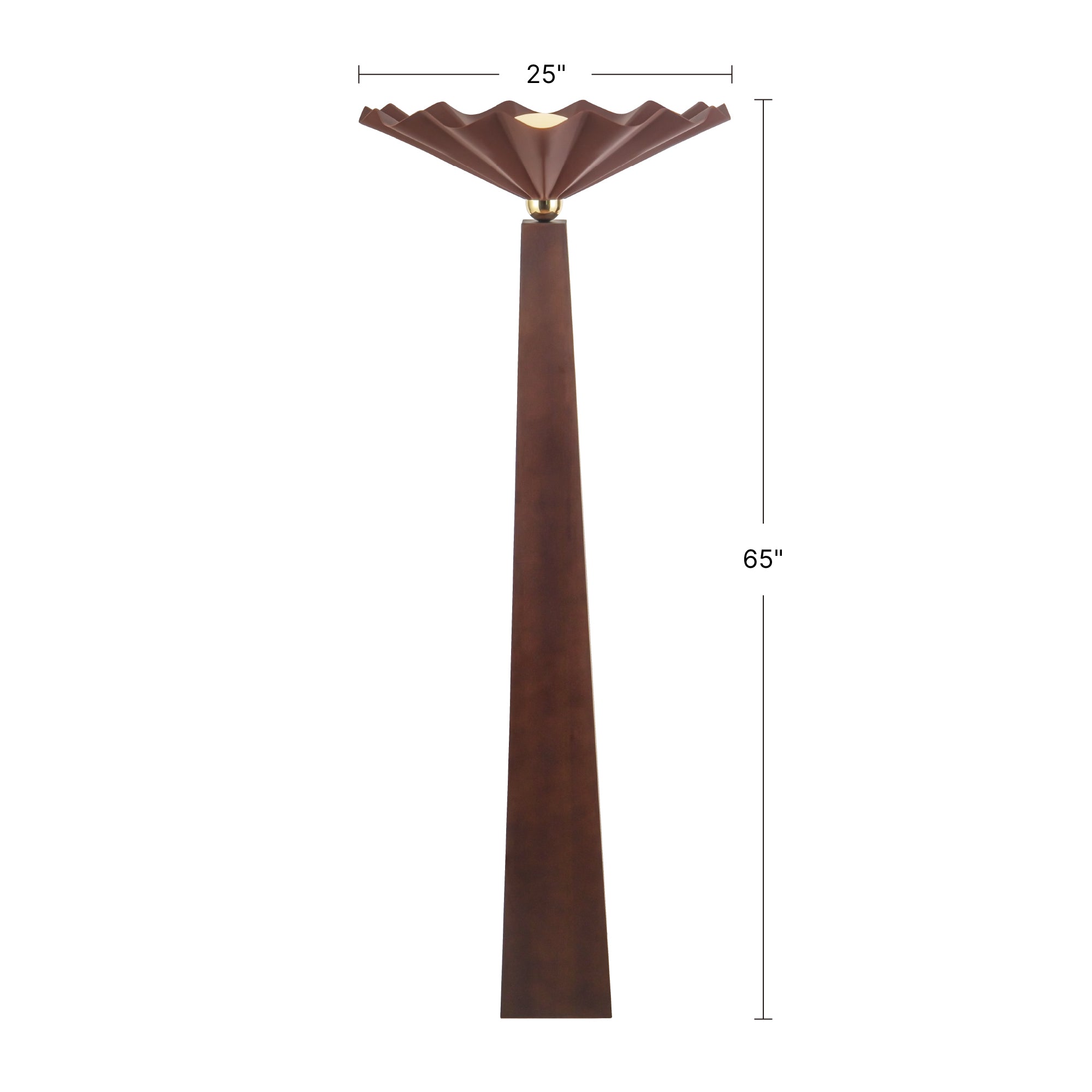 Furrow 65-in Steel Floor Lamp