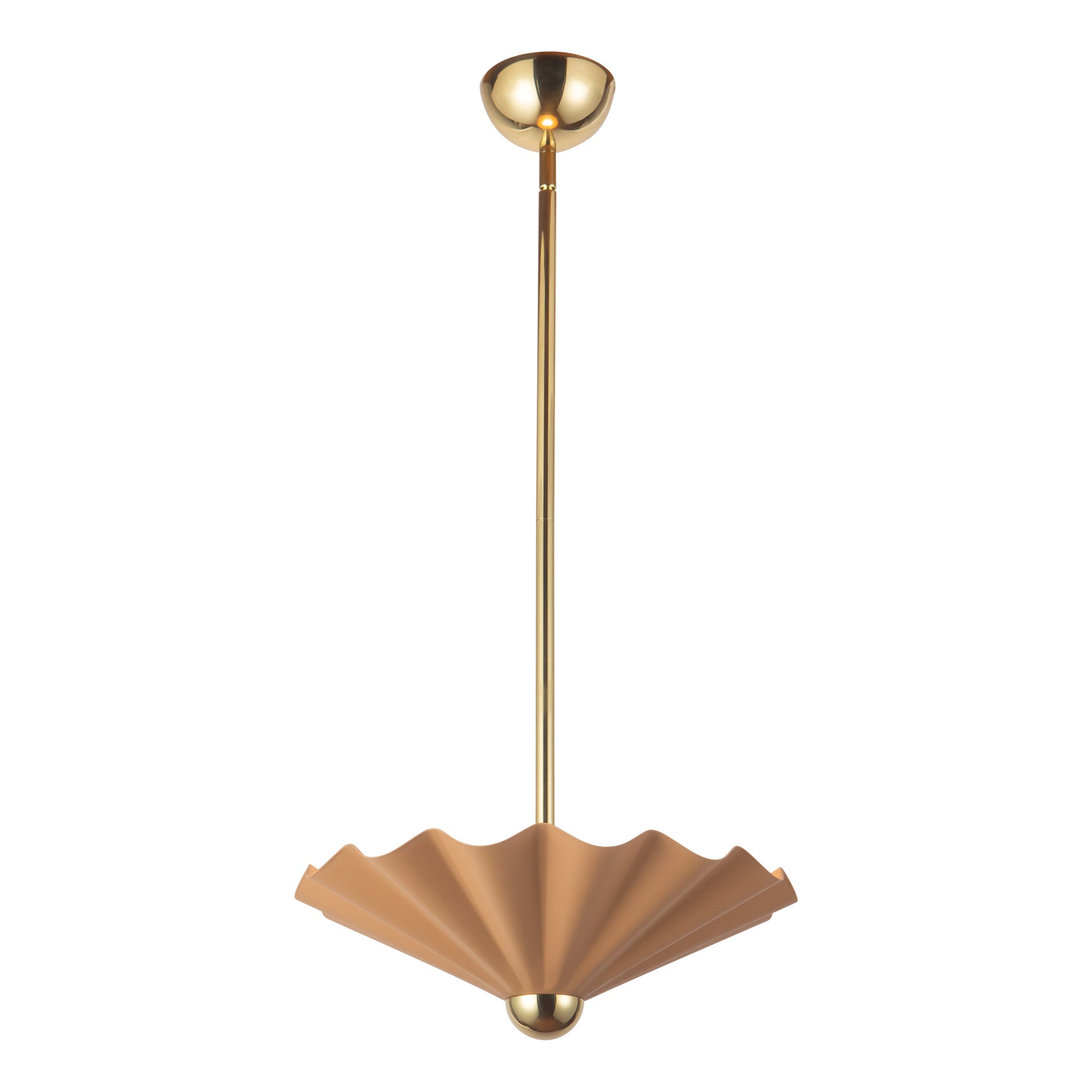 Furrow 16-in Steel Pendant
