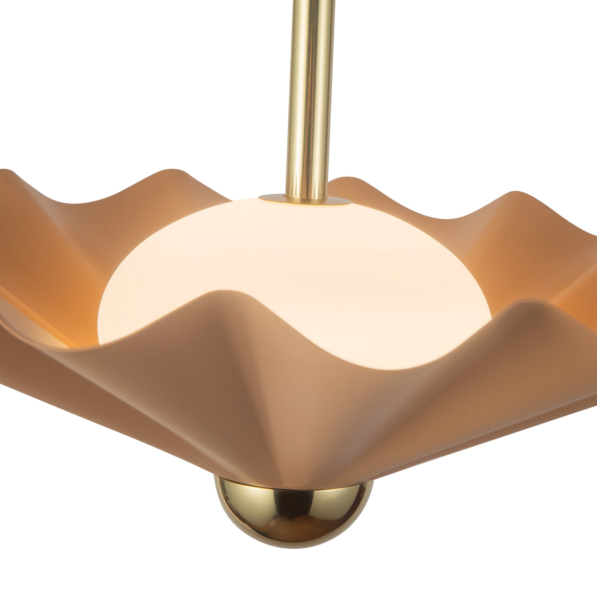 Furrow 16-in Steel Pendant