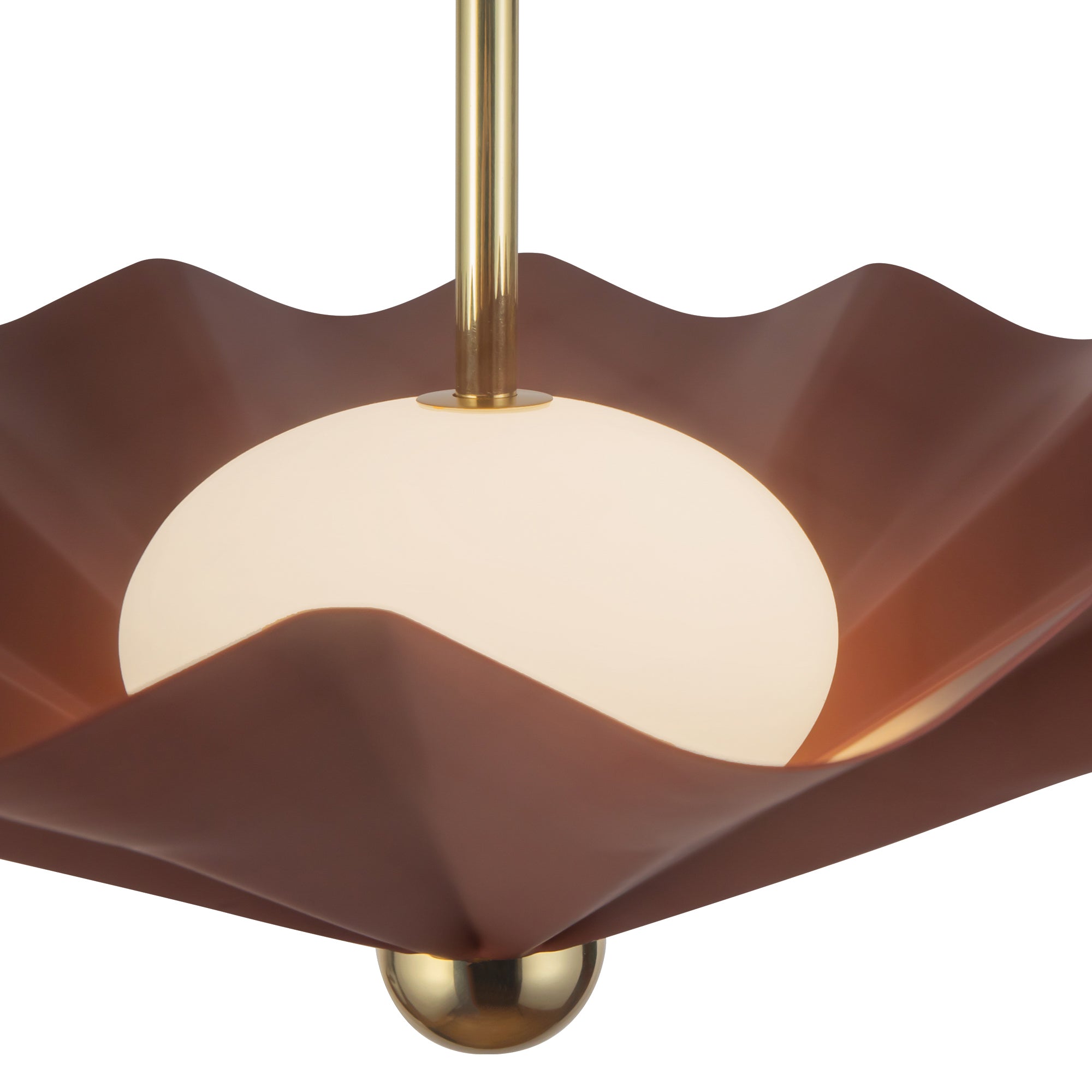 Furrow 25-in Steel Pendant