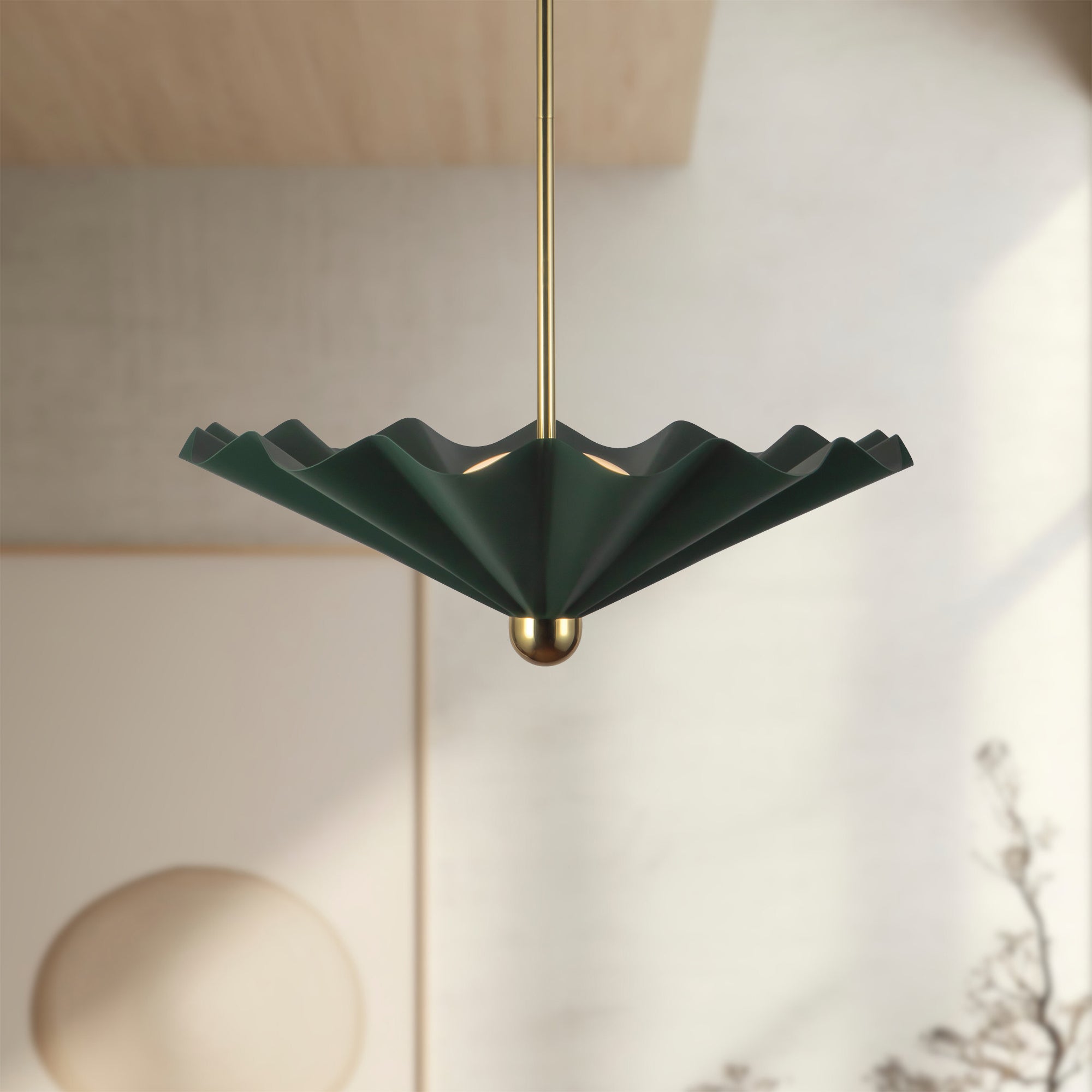 furrow-25-in-steel-pendant