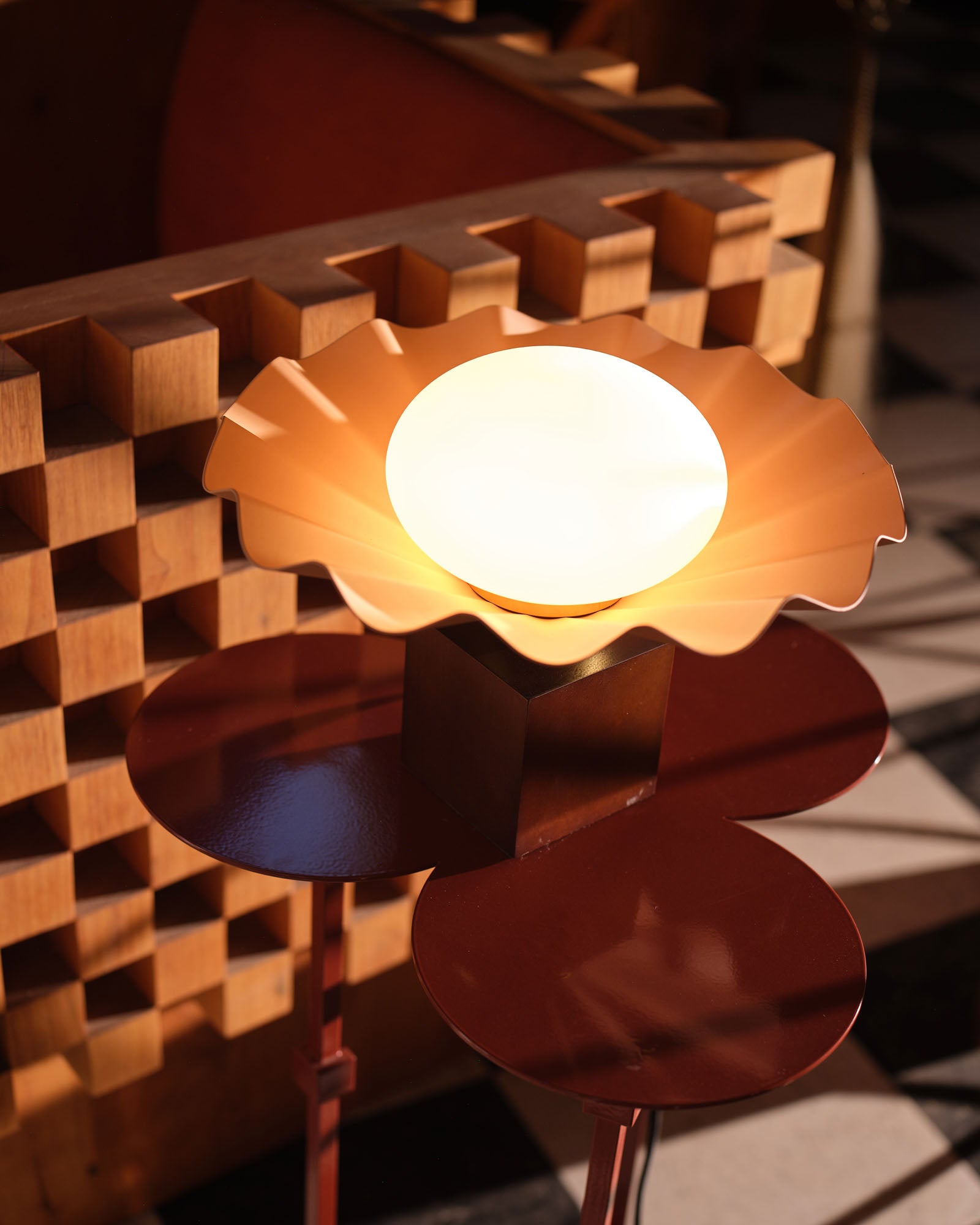 Furrow 9-in Steel Table Lamp