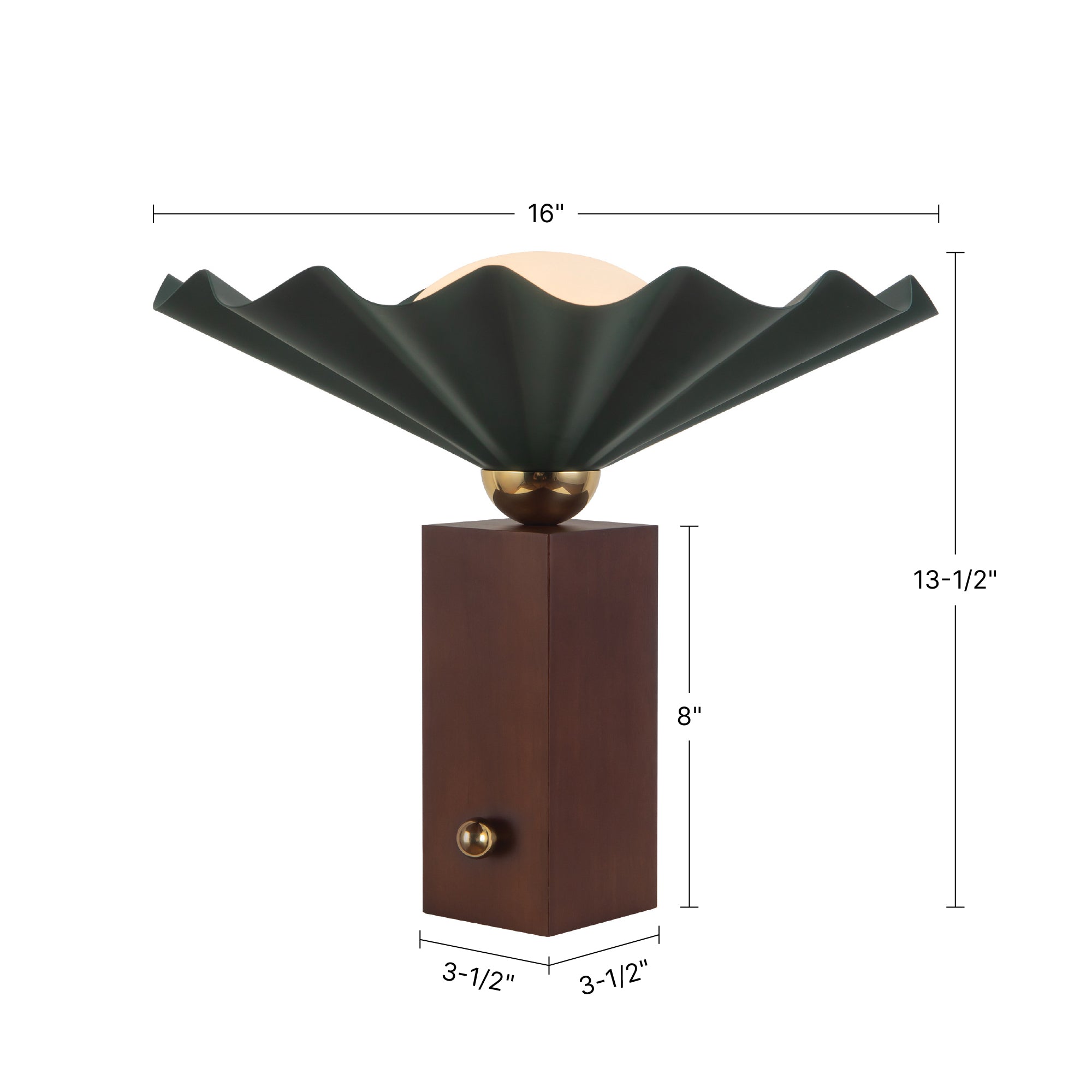 Furrow 14-in Steel Table Lamp