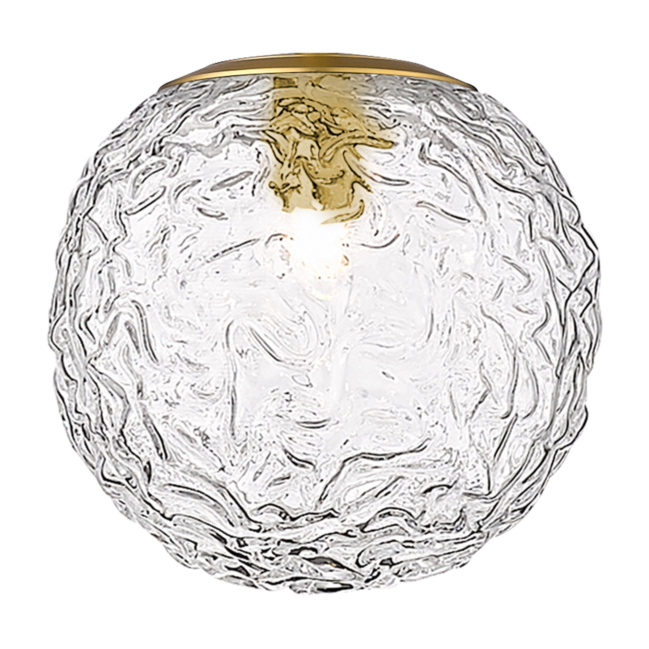 Barrington Glass Brushed Brass Finish
