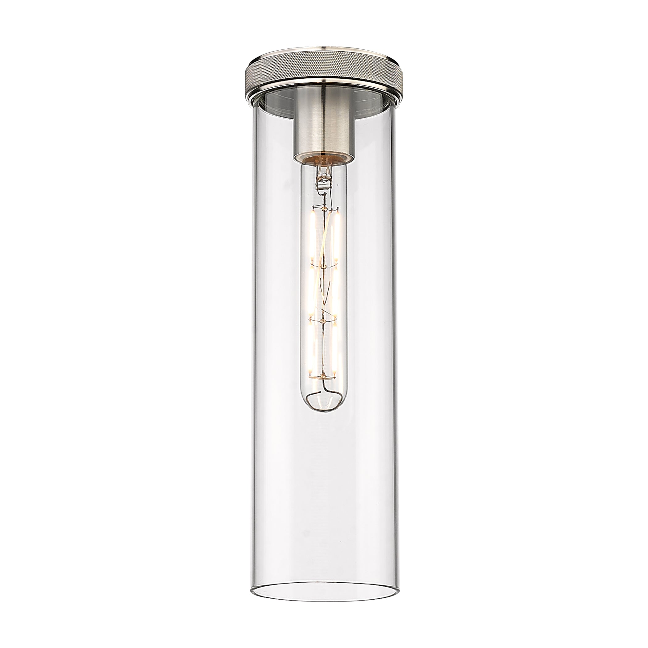 Downtown Urban Glass Cylinder Metal Frame