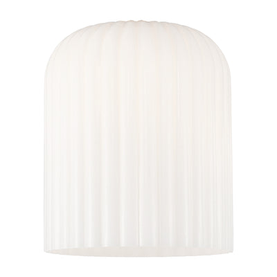 Bridal Veil 8-Inch Bell Replacement Glass Shade Damp-Location Rated