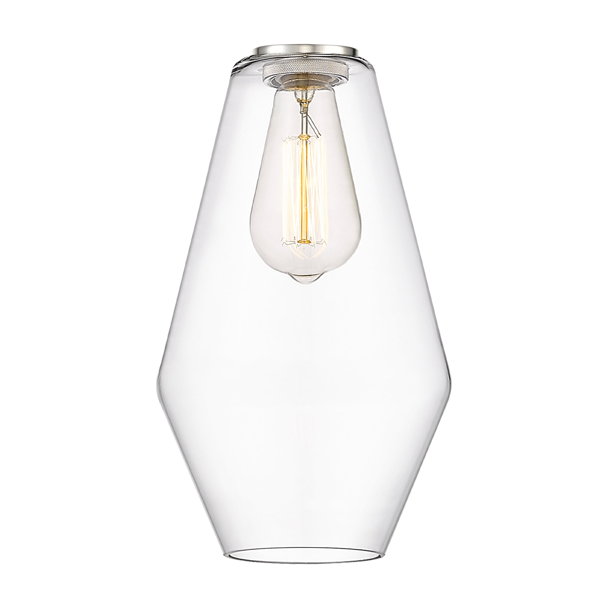 Ballston Glass 7 Inch Steel Fixture