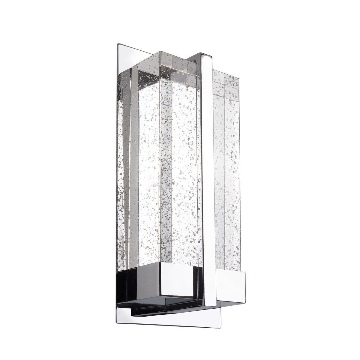 Gable 12-in Steel Crystal Wall Sconce