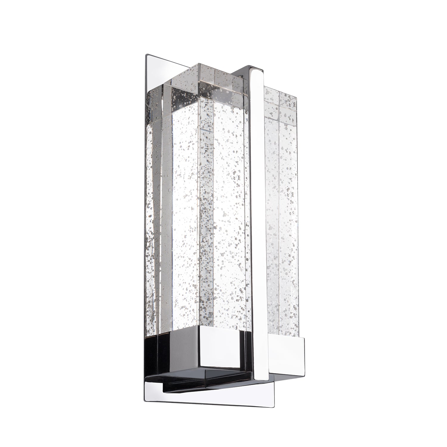 Gable 12-in Steel Crystal Wall Sconce