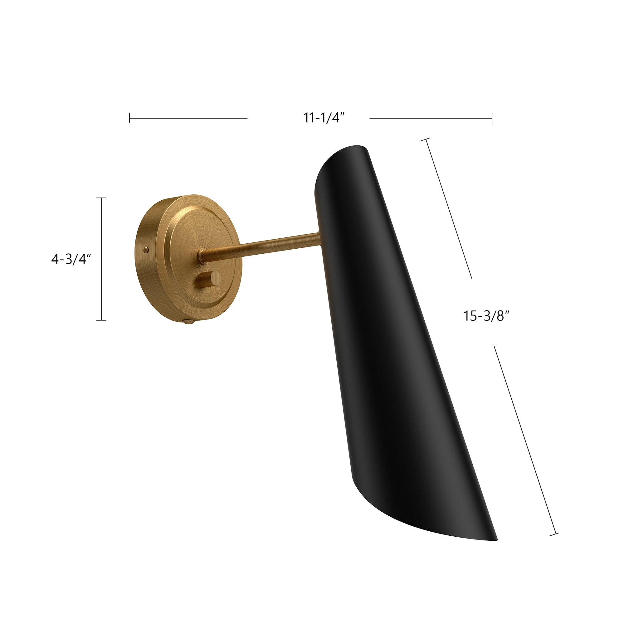 Gabriel 5-in Steel Vanity Light