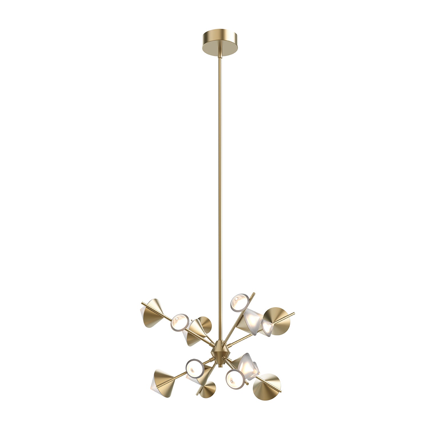 Geode 25-in Steel Chandelier