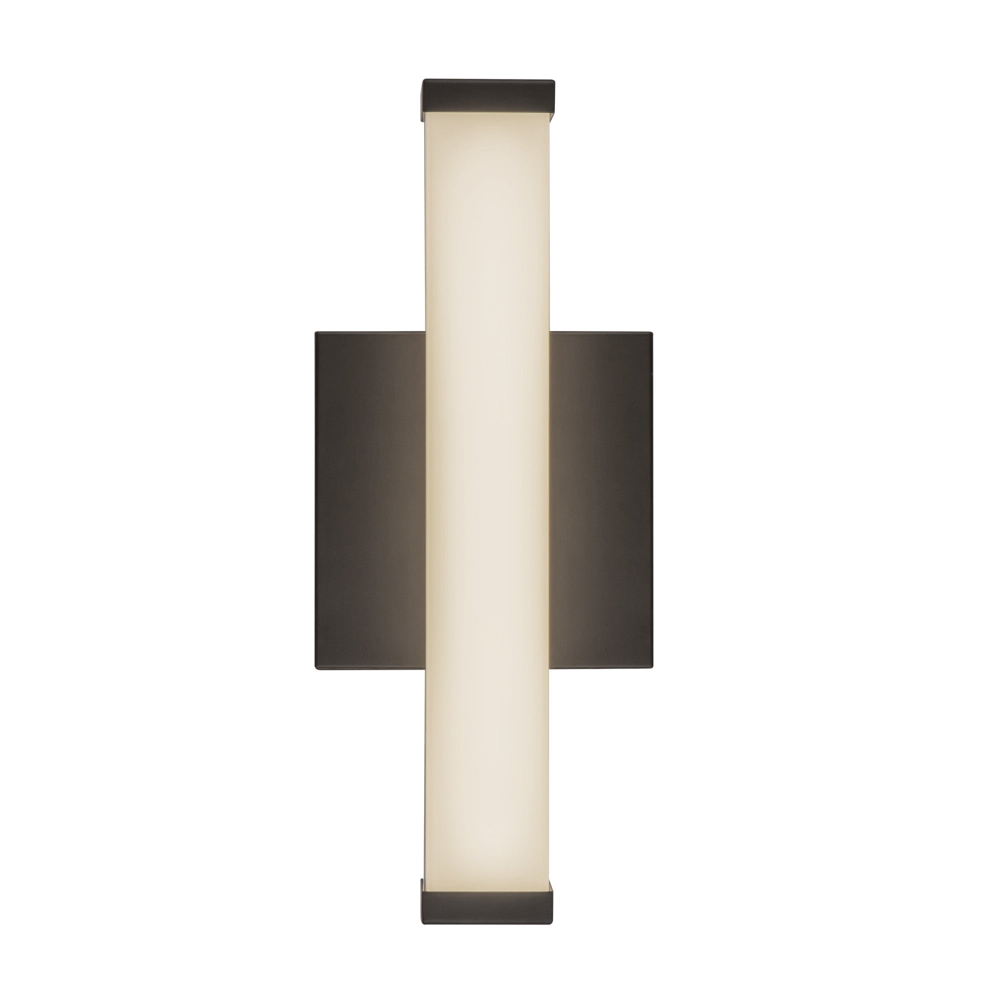 Geri 12-in Aluminum Steel Acrylic Wall Sconce