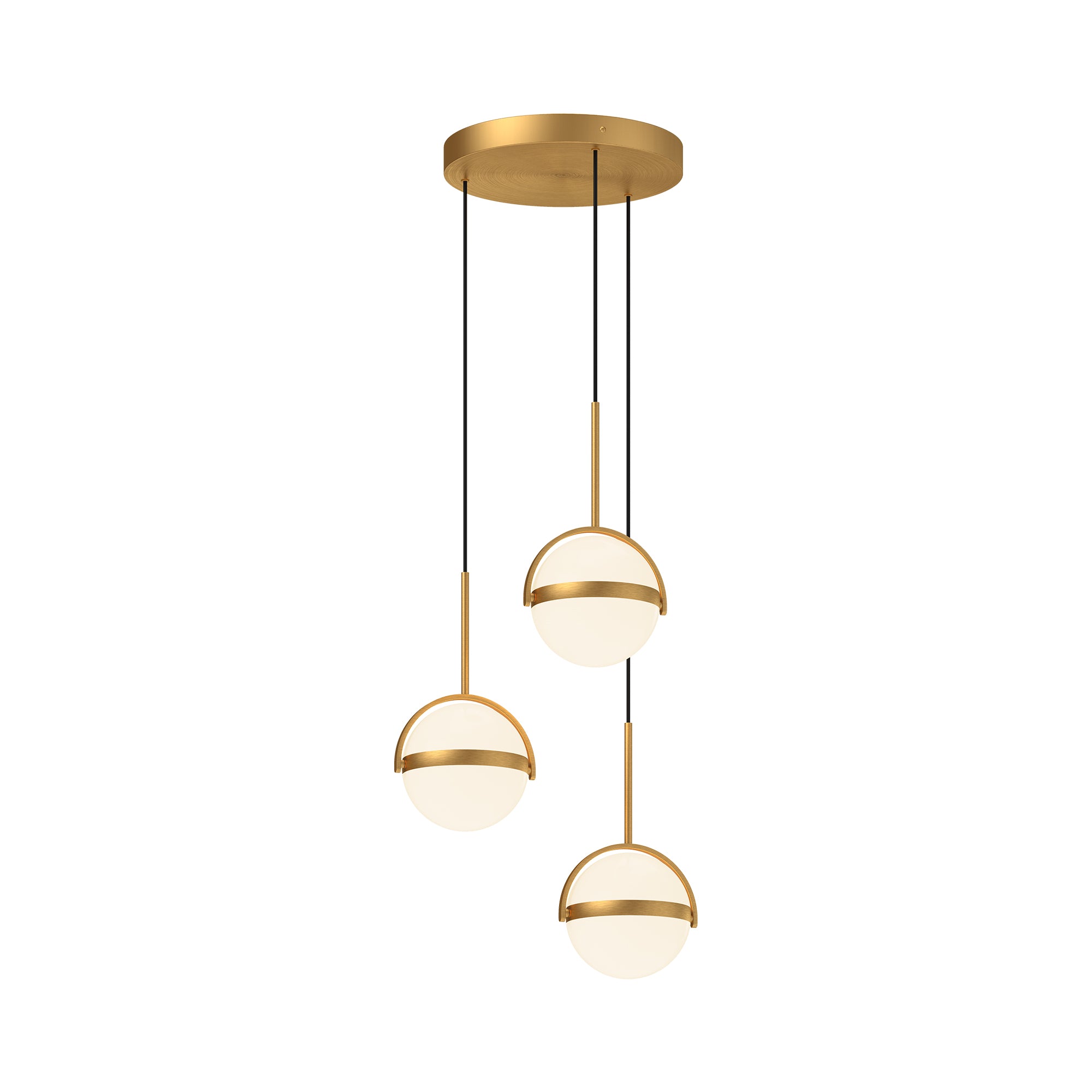 Globo 3 Head Steel Multi Pendant