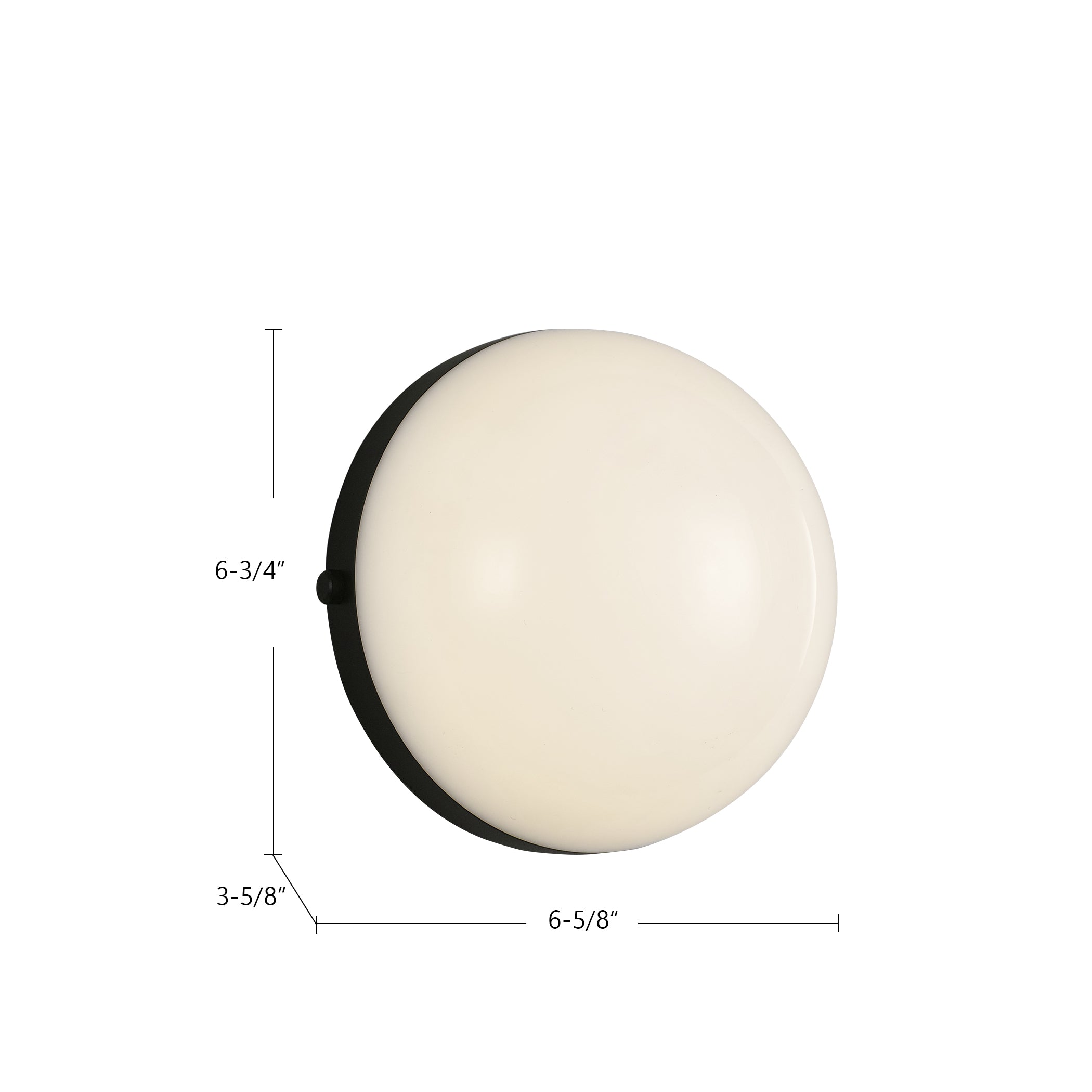 Globo 7-in Steel Vanity Light