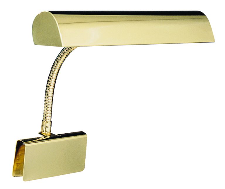 8.5-inch Grand Piano Polished Brass in-Line Switch Desk Lamp
