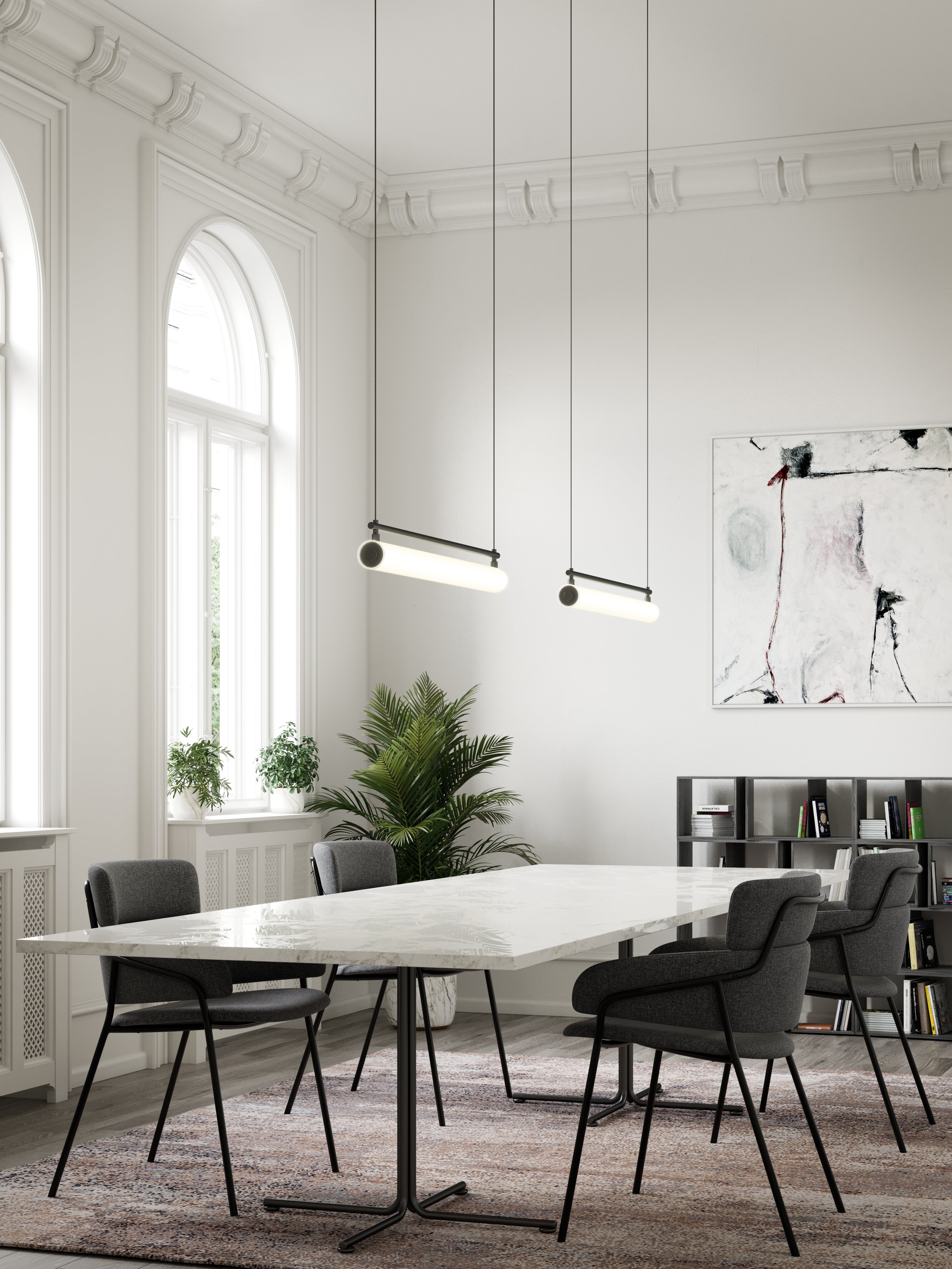 Gramercy 30-in Aluminum Linear Pendant