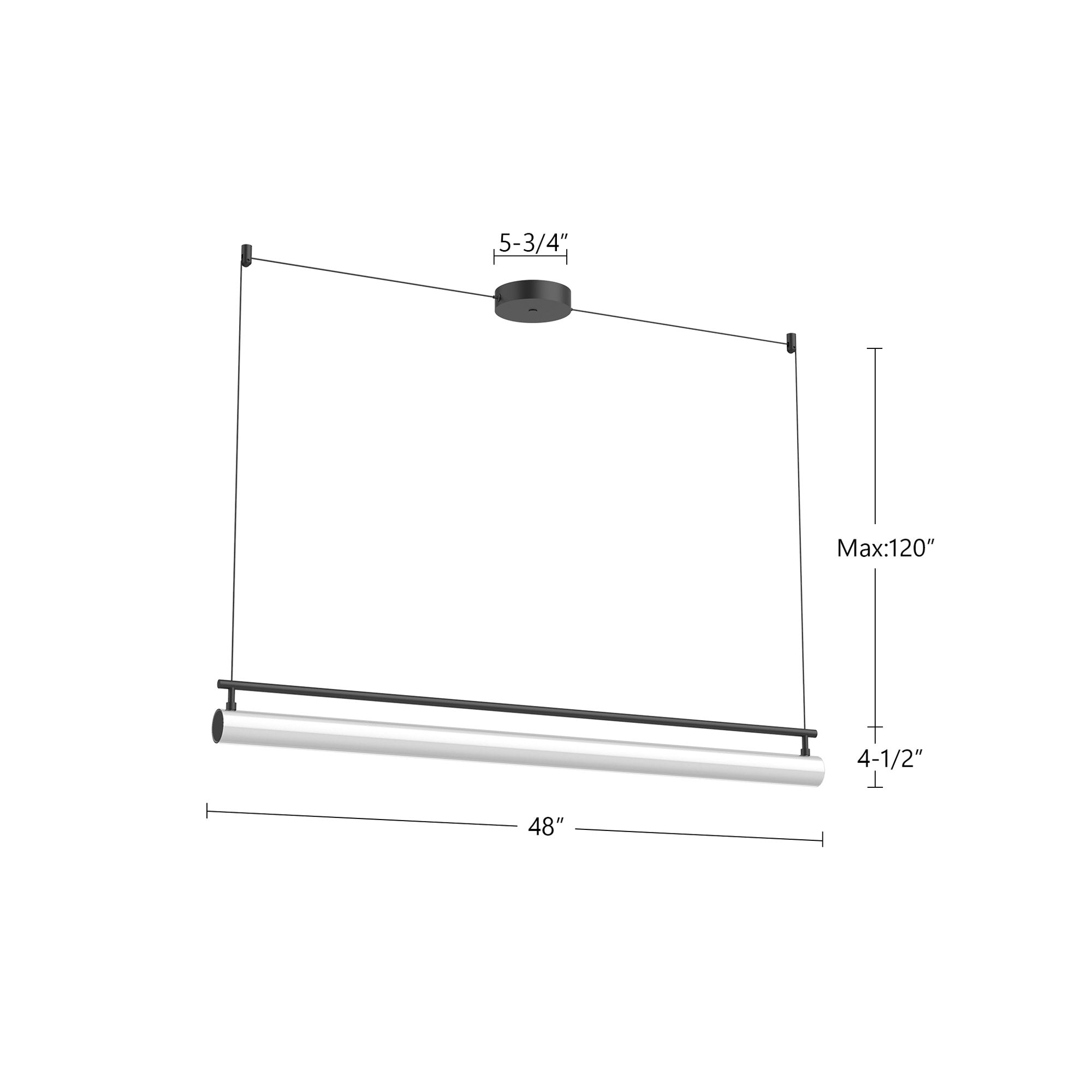 Gramercy 48-in Aluminum Linear Pendant