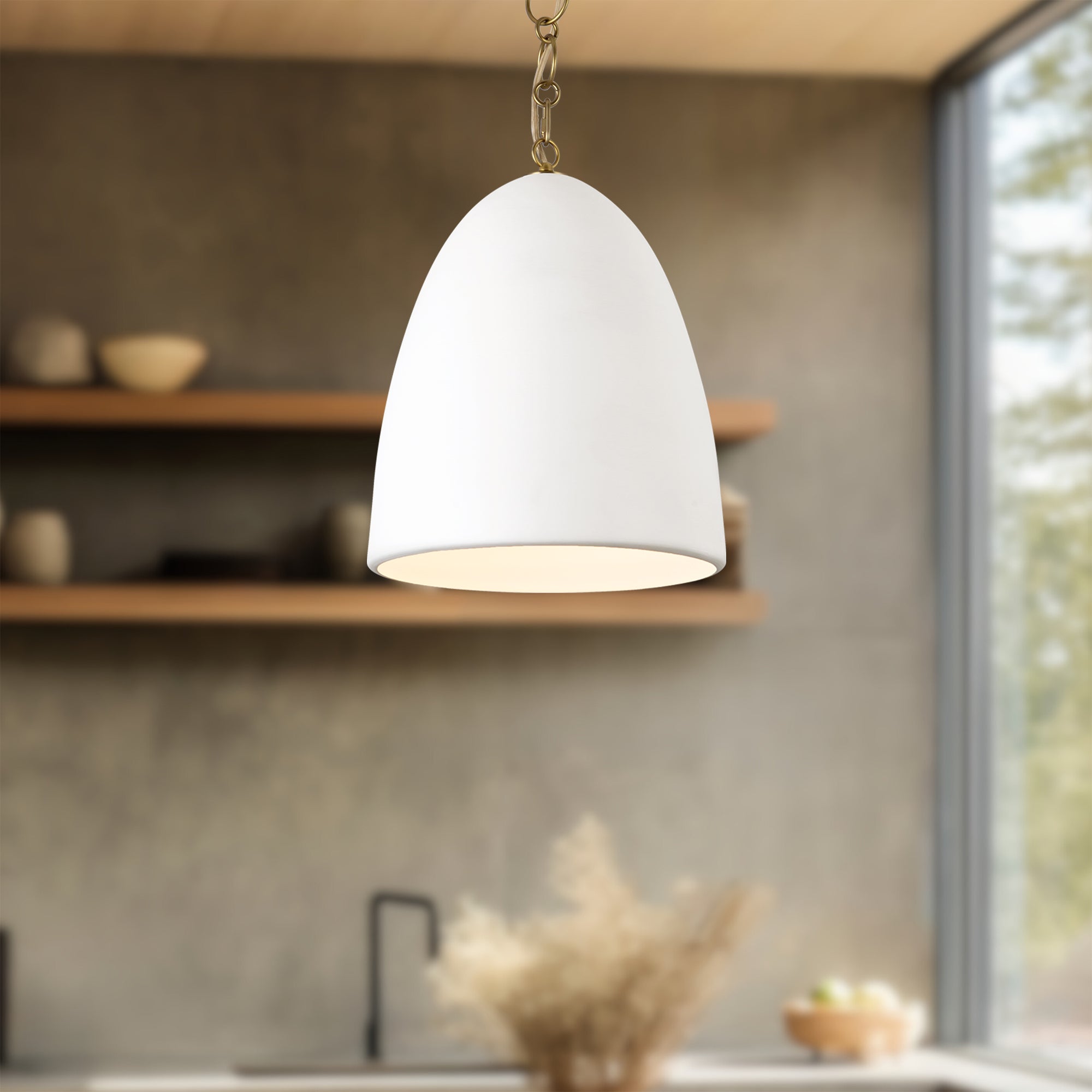 Grant 14-in Steel Pendant