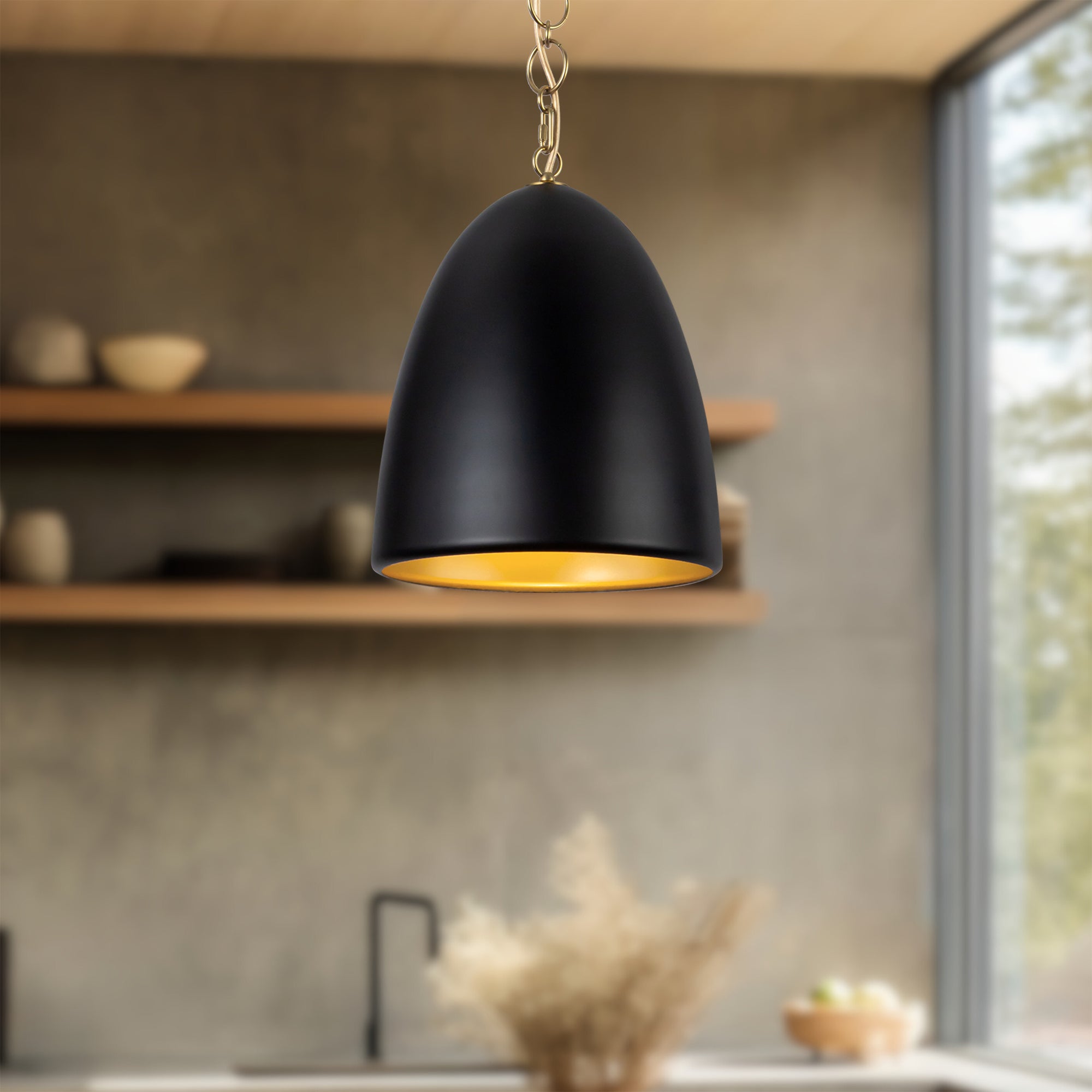 Grant 14-in Steel Pendant