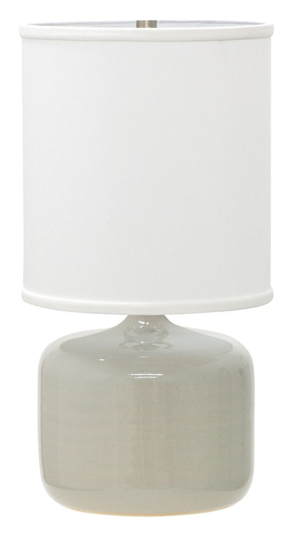 19.5-inch Scatchard Gray Gloss Table Lamp