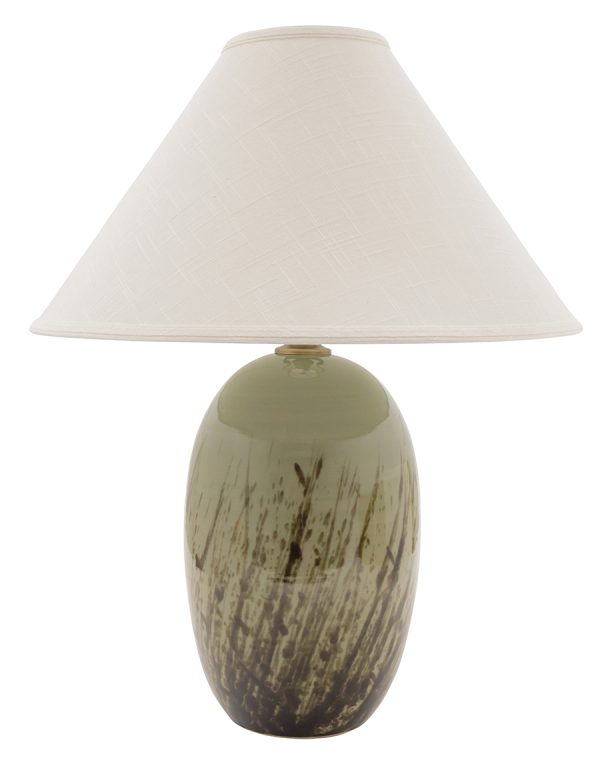 28.5-inch Scatchard Decorated Celadon Table Lamp