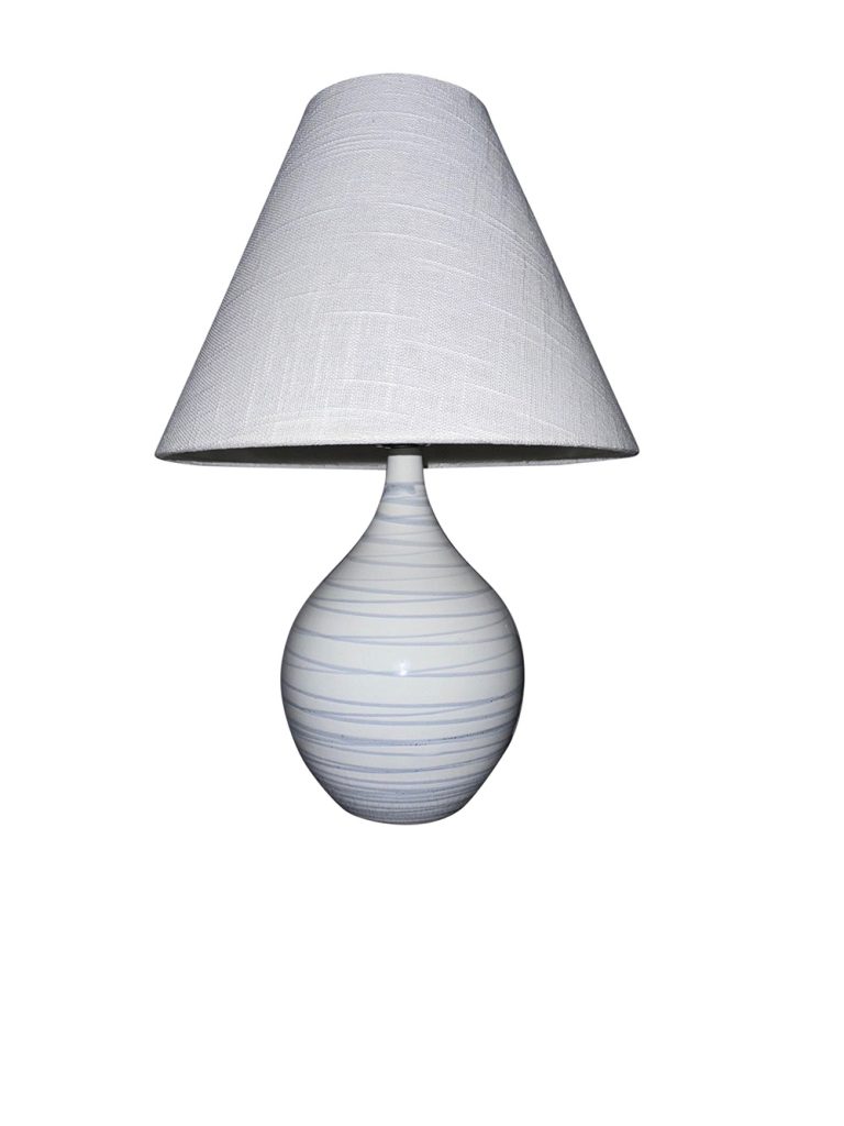 19-inch Scatchard Pearl Blue Accent Table Lamp