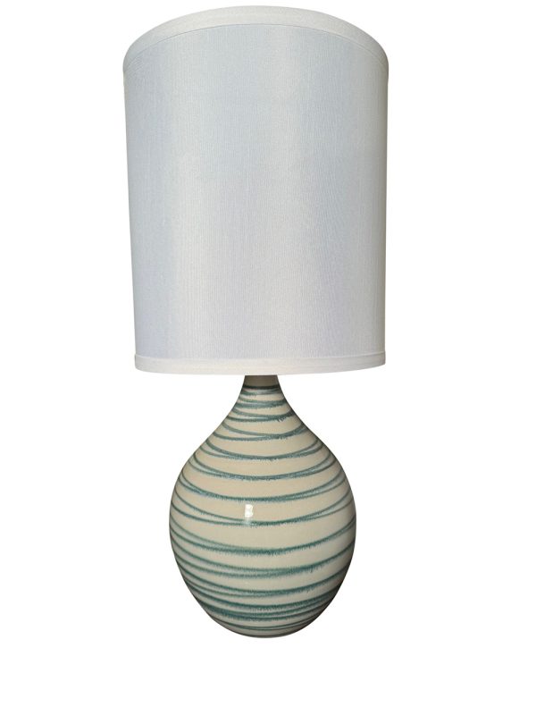 20.5-inch Scatchard Emerald Wave Table Lamp