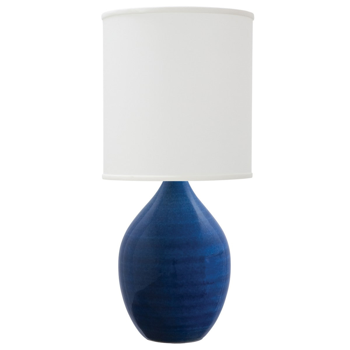 20.5-inch Scatchard Scored Brown Gloss Table Lamp