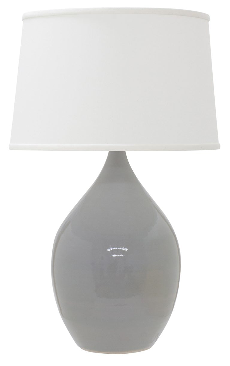 18.5-inch Scatchard Gray Gloss Table Lamp