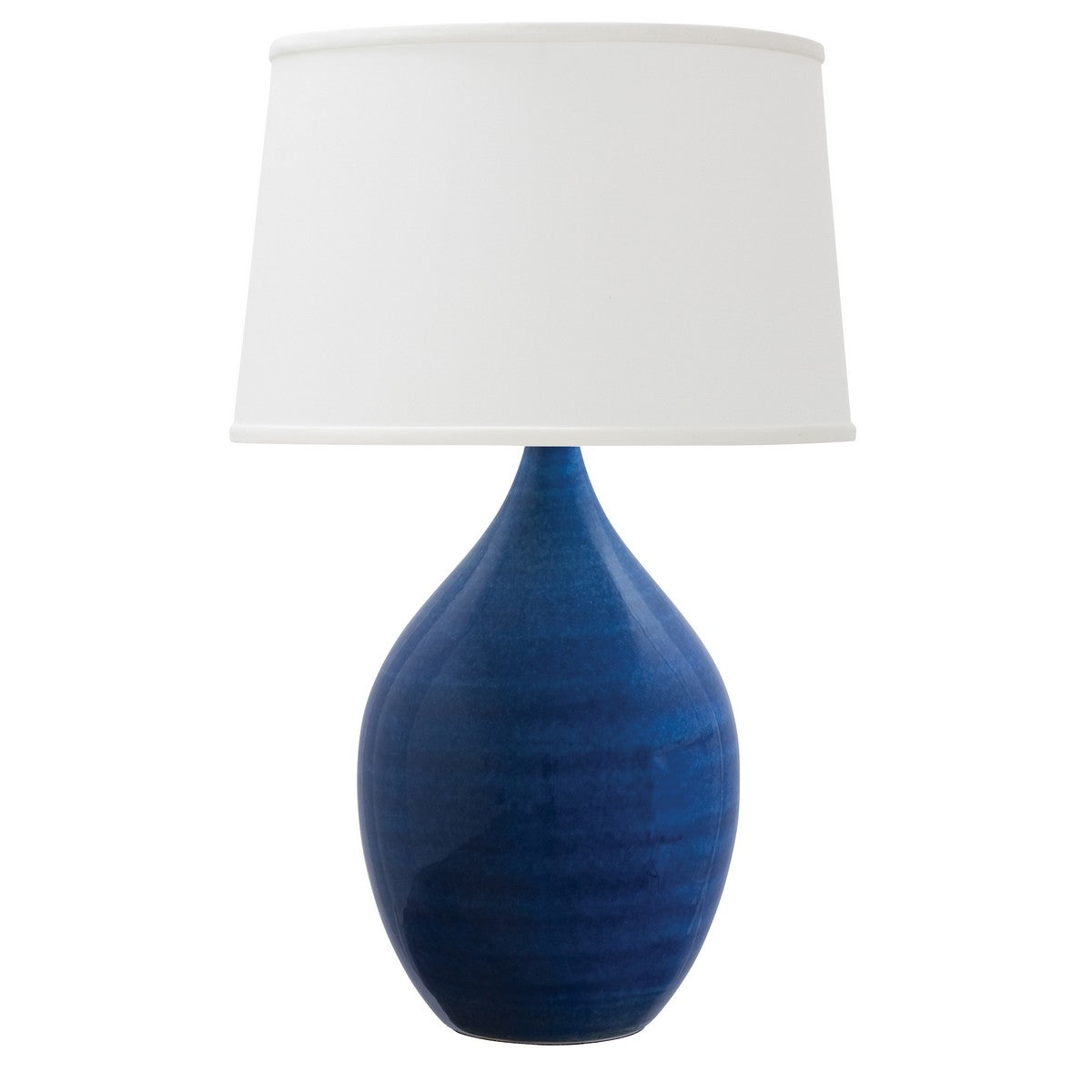 18.5-inch Scatchard Scored Brown Gloss Table Lamp