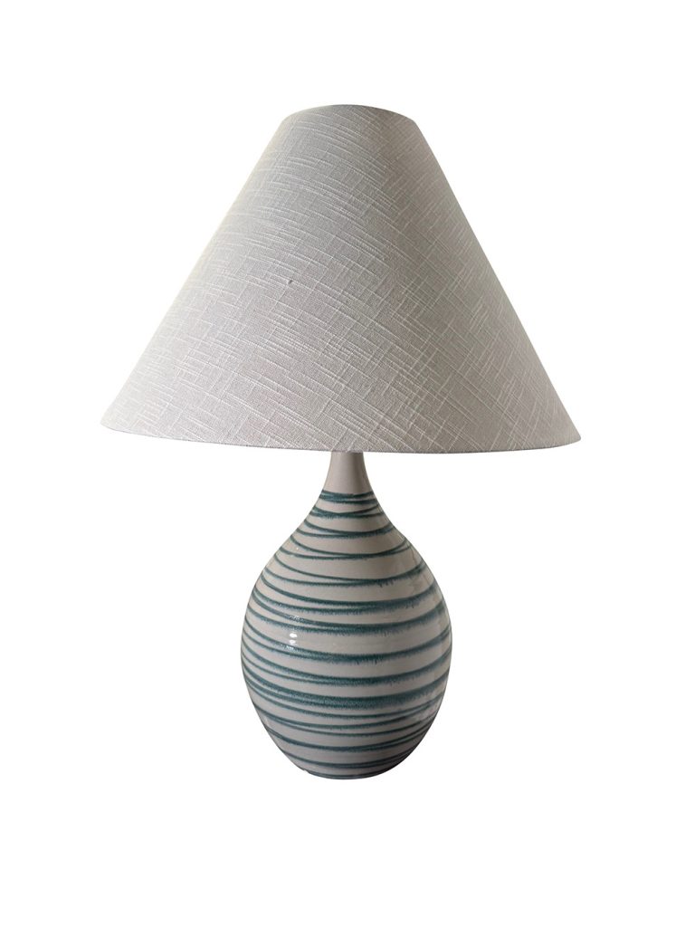 22.5-inch Scatchard Emerald Wave Table Lamp