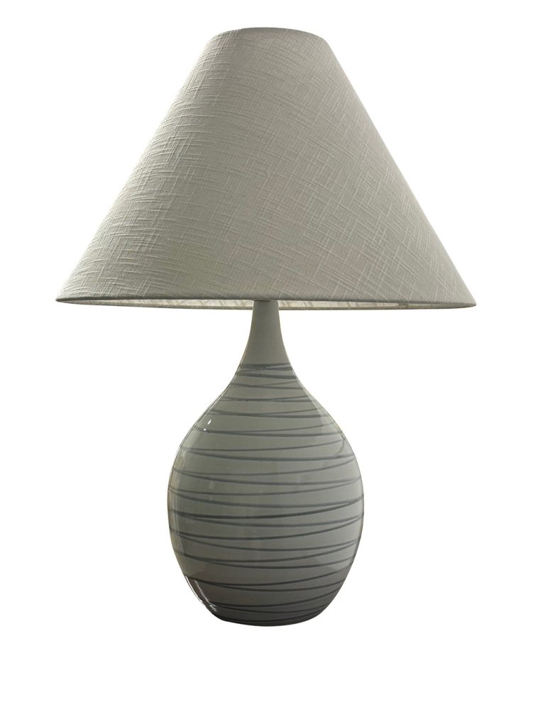 22.5-inch Scatchard Pearl Blue Table Lamp