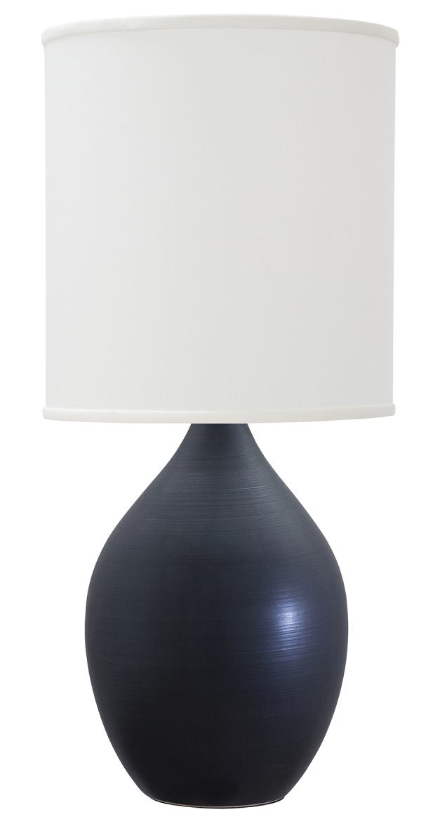 24-inch Scatchard Matte Black Table Lamp